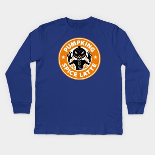 Pumpking Spice Latte Kids Long Sleeve T-Shirt